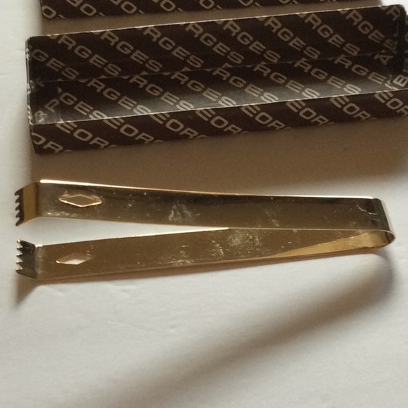 Vintage Georges Briard 22 carat gold plated tongs - Picture 2 of 5